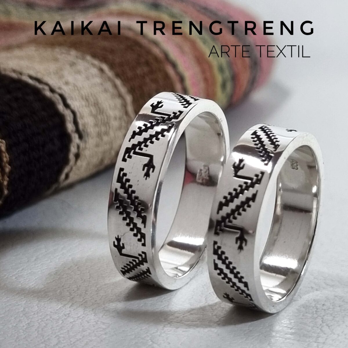 Argollas plata 950 KaiKai TrenTreng