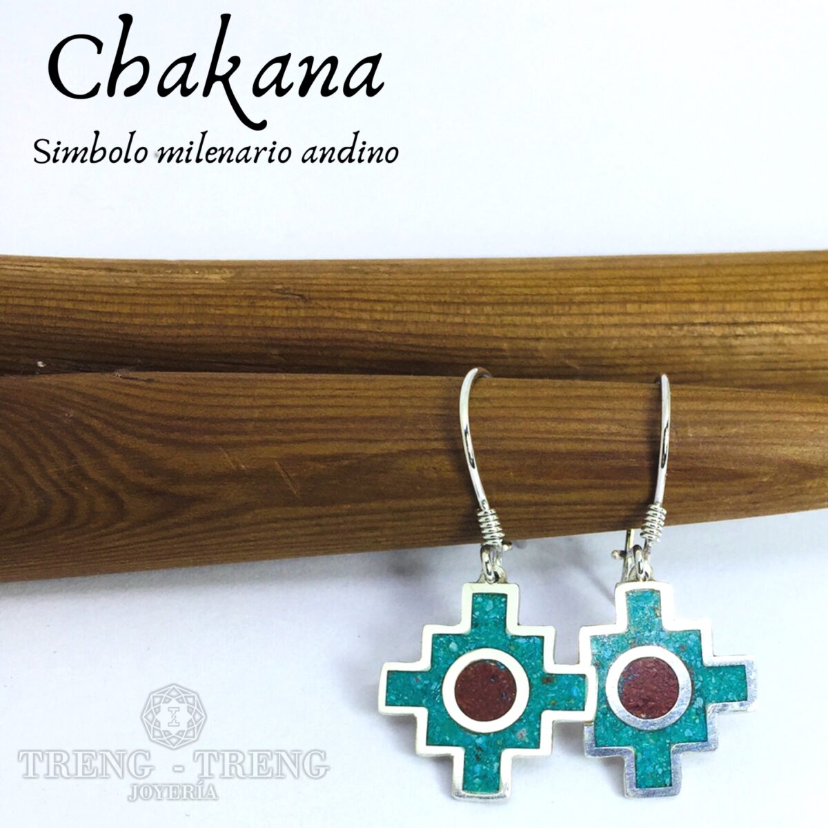 Aros Chakana en Plata