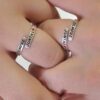 anillos de plata siempre juntas