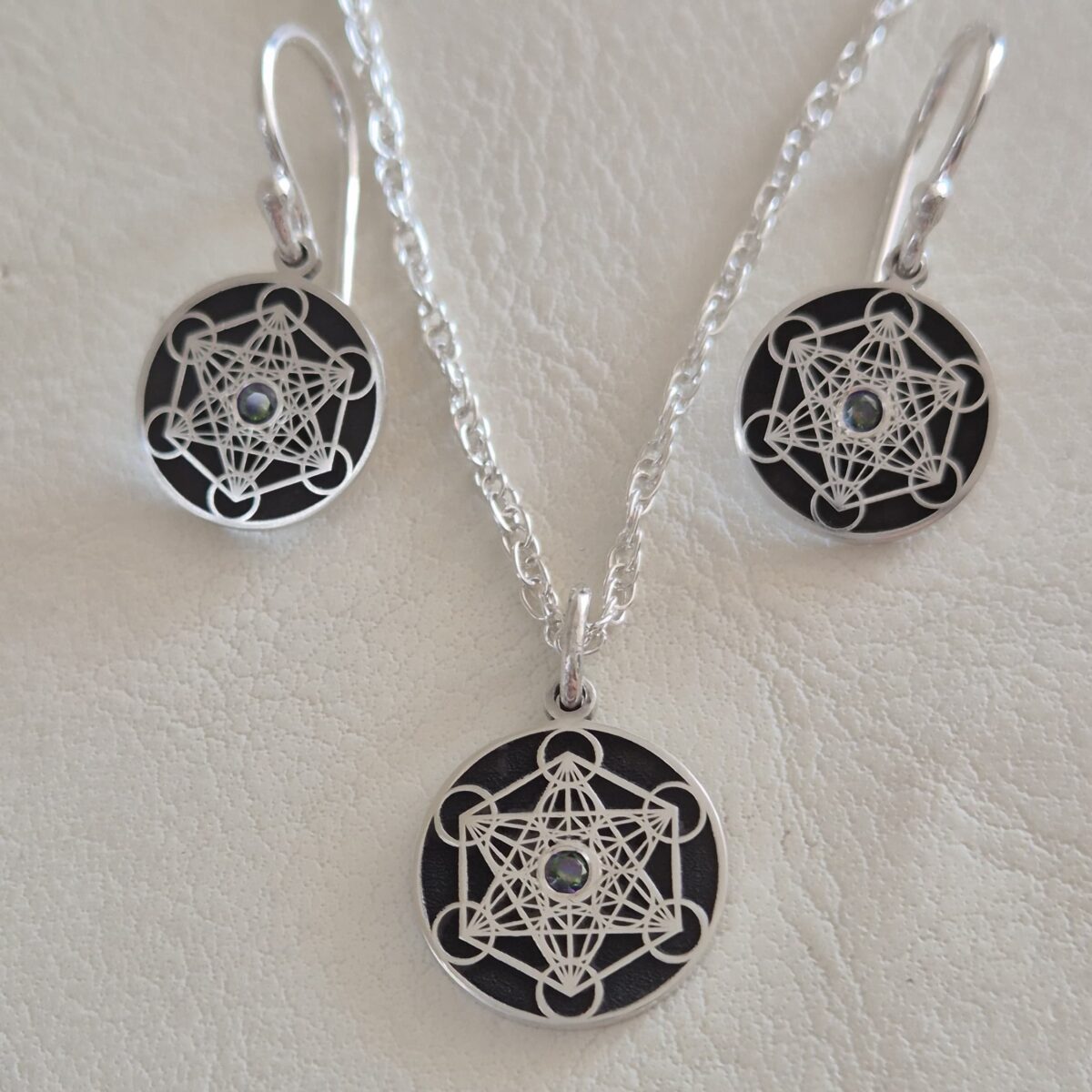 conjunto metatrón plata 950