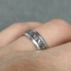 anillo plata 950 diseño diaguita huasco en mano