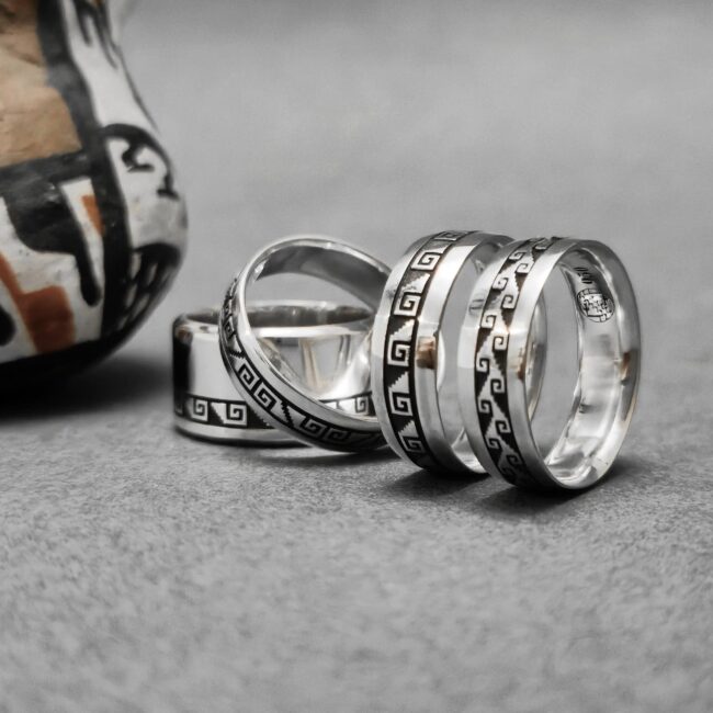 Joyas de Plata con Diseños del Norte de Chile