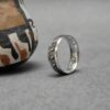 anillo plata 950 diseño diaguita huasco vista frontal