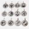 medalla zodiaco en plata